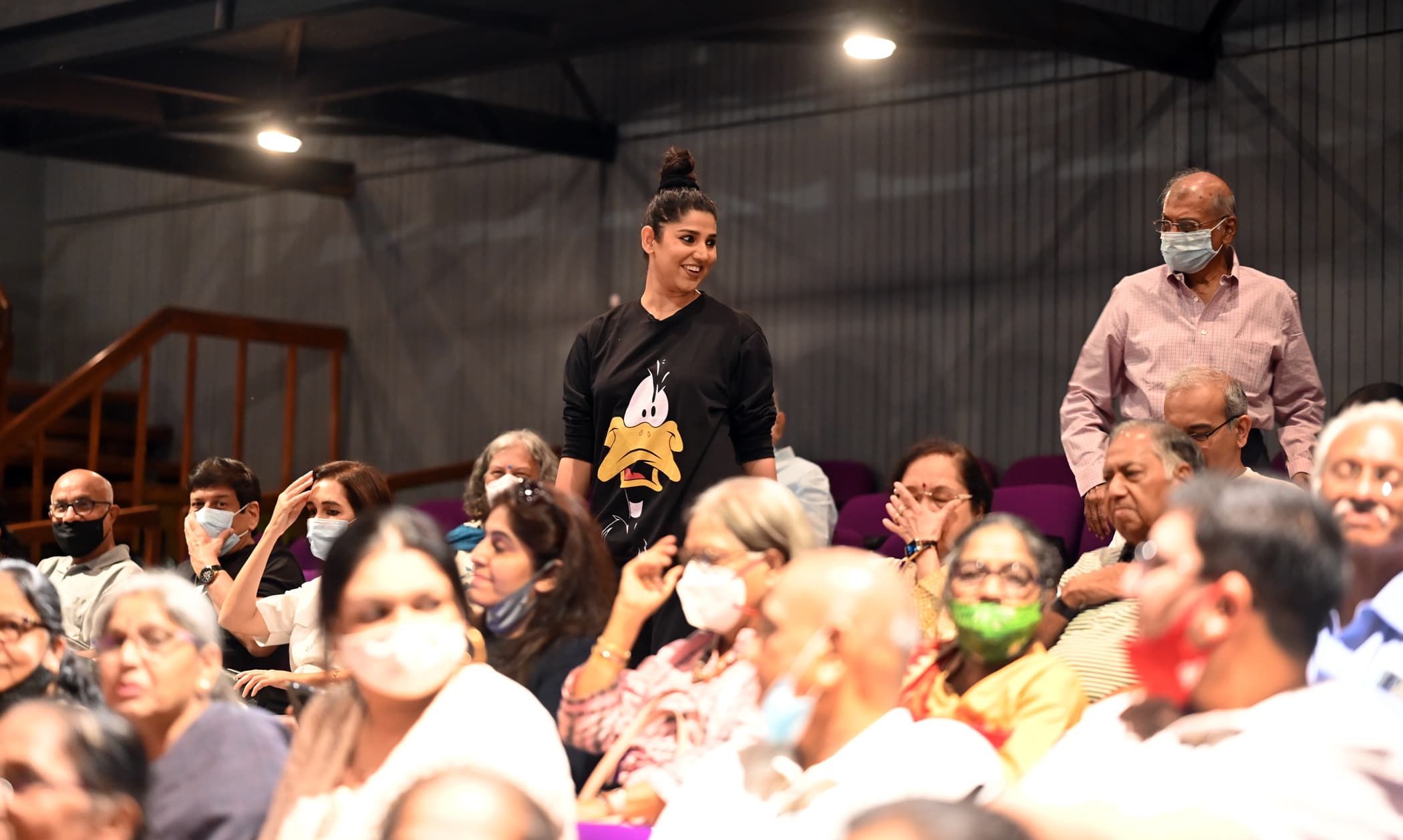 Audience participation during Adbhut — Devaki among the crowd